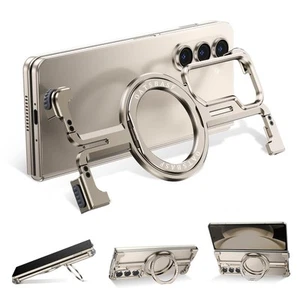 Metal Frameless for Samsung Galaxy Z Fold 5 Phone Case, with Magsafe Kickstan... - Photo 1 sur 8