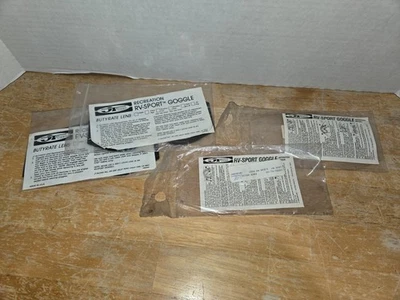 Lote de (4) óculos de proteção vintage JT Racing USA RECREATION RV-SPORT butirato - Imagem 1 de 2