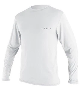 O'Neill Men's Basic Skins UPF 30+ Long Sleeve Sun Shirt, White, 2XL - Picture 1 of 4