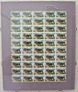SOUTH DAKOTA 1889 Centennial 25ȼ Sheet 50 MNH Ca. 1989 Stamps Matted & Framed - Picture 1 of 6