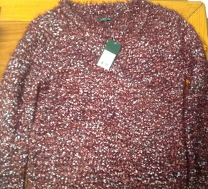 Neu mit Etikett Wild Fable Junior Gr. M Langarm Rundhalsausschnitt Landhaus rot Medium kurze Taille - Bild 1 von 4