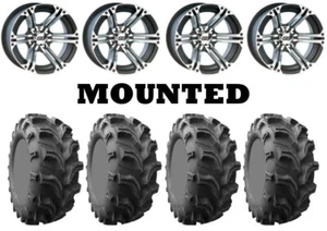 Kit 4 Interco Vampire II 2 Tires 27x9-12 on ITP SS212 Machined Wheels FXT - Picture 1 of 5