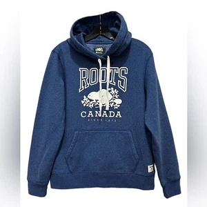 Roots Canada Blue Hoodie Size M - Picture 1 of 6