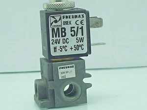 Pneumax 1/8 BSP kleines normal offenes Ventil für Luft und Vakuum, 305.M1/1 24V DC - Bild 1 von 2