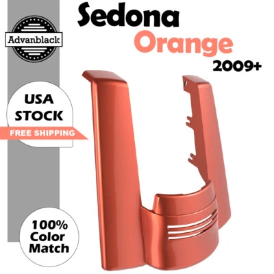 Sedona Orange No Cutout Rear Fender Extension Stretched Filler For 09+ Harley - Image 1 of 4