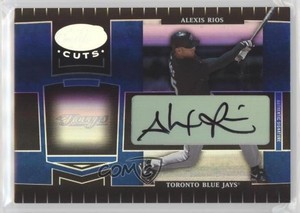 2004 Leaf Certified Cuts Marble Blue Signatures /75 Alex Rios #194 Auto