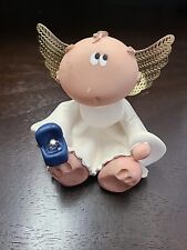 Kirk 2001 Marked Chubby Cheeks Resin Angel Holding Ring Box