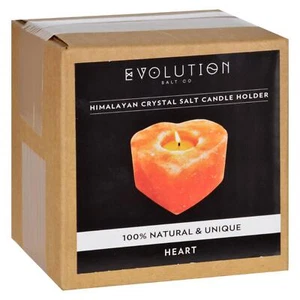 Evolution Salt Tealight Candle Holder - Heart - 1 Count - Picture 1 of 1