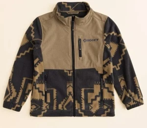 Hooey Youth Boy's Aztec Brown Tan/Black fleece  Jacket  NWT Size Large - Picture 1 of 5