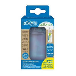 Dr. Brown's Natural Flow Options+ Glass Baby Bottle Sleeves,100% Silicone,4 oz - Picture 1 of 8