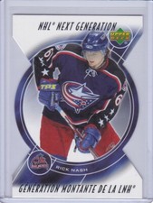 Rick Nash 2005 Upper Deck McDonald's NHL Next Generation Card NG2 Grade Mint