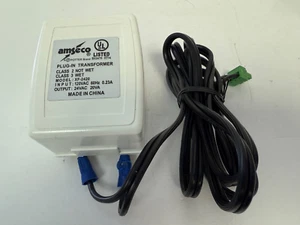 AMSECO XF-2420 PLIG-IN TRANSFORMER INPUT 120VAC 60HZ .23A OUTPUT 24VAC 20VA - Picture 1 of 4