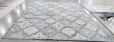 Alfombra Mancha Trasera AZUL CLARO/MARFIL 10' X 14', Precio Reducido 1172745324 EVK274C-10 Foto 1 de 4