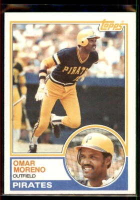 1983 Topps Omar Moreno #485 Pittsburgh Pirates - Image 1 of 2