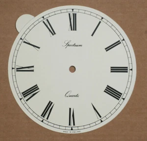 7.3/4 inch 196mm PVC WHITE ROMAN CLOCK DIAL self adhesive - Picture 1 of 1