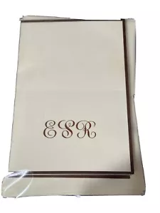 Monogrammed Stationery Initials- E S R. Set Of 30 - Picture 1 of 3
