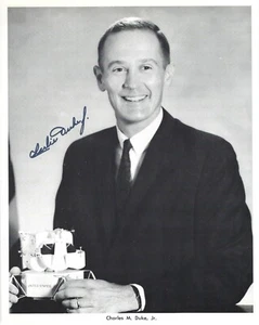 CHARLIE DUKE  APOLLO 16  SIGNED AUTOPEN NASA 8x10 LITHOGRAPH    - Picture 1 of 1