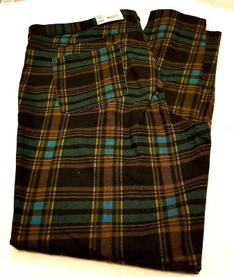 Legging Denim Original Hue U17199PH Negro/Azul Talla Grande Elastizado Vacaciones Cuadros  Foto 1 de 4