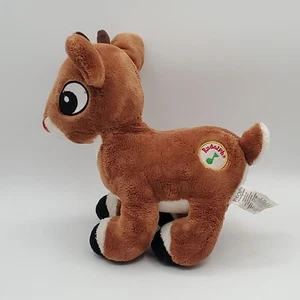 Rudolph Peluche Animato 10" Naso Rosso Renna Suono Naso confuso Illumina Minky - Foto 1 di 12