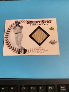 2001 UPPER DECK SWEET SPOT JOSE CANSECO GIOCO USATO BAT YANKEES - Foto 1 di 1