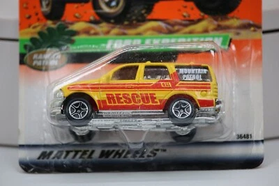 Matchbox Ford Expedition Yellow /w Red 911 Rescue Mountain Patrol 1:64 Scale - Image 1 of 4