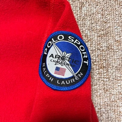 Polo deportivo vintage Ralph Lauren Arctic Challenge 1/4 cremallera polar hecho en EE. UU. SML Foto 1 de 4