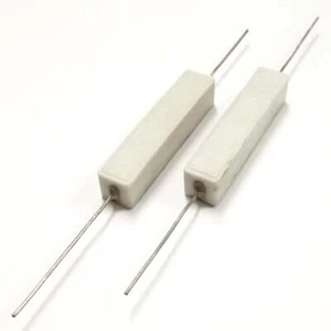 Menge 2, 300 Ohm 10 Watt drahtgewickelte Keramik Leistungswiderstände 10W (10W130) - Bild 1 von 1
