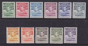 Basutoland 1938 Mint MLH Full Set Definitives Crocodiles 11 values King George - Picture 1 of 2