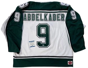 CAMISETA DEL ESTADO DE MICHIGAN FIRMADA POR JUSTIN ABDELKADER CERTIFICADO DE AUTENTICIDAD BECKETT XL - Imagen 1 de 4
