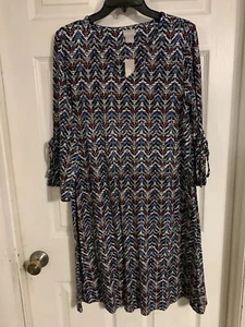 Chico’s Damen Trapezkleid mit Ärmeln Größe 1 (US-Größe 8/10) - Bild 1 von 7