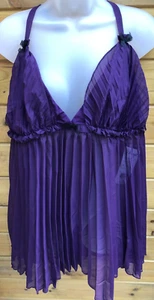 Dreamgirl 6218X Babydoll & Thong. Plum. 3X/4X. 18-20 UK. - Picture 1 of 10