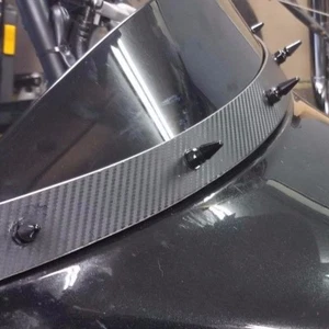 5 NEGRO KAWASAKI VULCAN VAQUERO PARABRISAS CLAVOS PERNOS parabrisas cubierta - Imagen 1 de 4