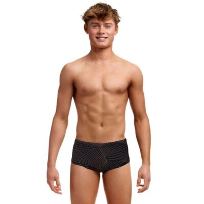 Funky Trunks Boys Gold Weaver Sidewinder Trunks Swimwear, Boys Swimwear - Bild 1 von 3