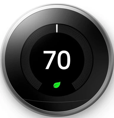 Nest 3rd Gen Smart Learning Thermostat - Stainless Steel (T3007ES) - Image 1 of 4