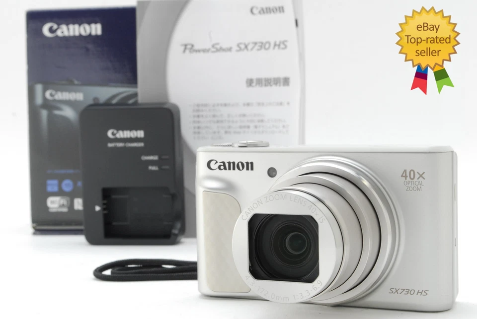 [TOP MINT Box] Canon PowerShot SX730 HS Silver Compact Digital Camera From Japan - Image 1 of 4