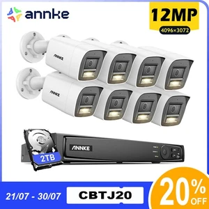 ANNKE 12MP PoE Security Camera System 8CH NVR Color Night Vision IP67 Waterproof - Picture 1 of 27