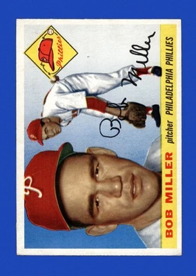 1955 Topps Set-Break #157 Bob Miller en muy buen estado-en muy buen estado *GMCARDS* Foto 1 de 2