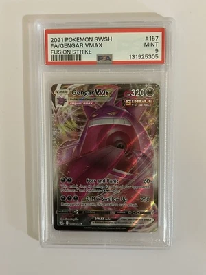 Gengar VMAX Ultra Rare 157/264 Pokemon Card Fusion Strike - PSA 9 - Image 1 of 2