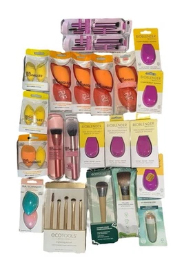 Lote de cepillos y esponjas Real Techniques & EcoTools NUEVO SELLADO 25 piezas valor $175+ Foto 1 de 3