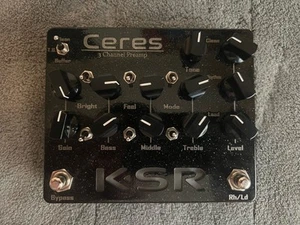 Ceres KSR K.S.R. Amplification – 3ch Preamp Pedal Tested Working - FREE SHIPPING - Imagen 1 de 2