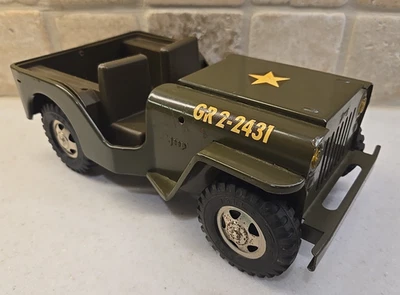 Jeep Tonka GR 2-2431 vintage años 60 acero prensado ejército 10” todo original Foto 1 de 4