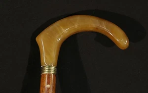 Canne en Bakélite et palissandre / Bakelite and rosewood cane - Foto 1 di 6