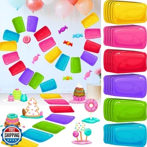 Colorful PVC Floor Stickers Candy Themed Floor Decals Candy Themed Party Deco - Picture 1 of 5