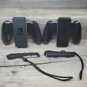 2 Genuine Official Nintendo Switch Joy-Con Comfort Grips & Controller Straps - Picture 1 of 5