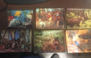 (6) VINTAGE 3D POSTCARDS 1- 3D MADE IN JAPAN 5 3D MADE IN UNITED STATES - Picture 1 of 7