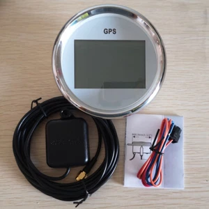 85mm digital GPS speedometer km/h mph knot for motorcycle car truck marine white - Picture 1 of 7