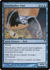 Rimefeather Owl Coldsnap NM Blue Rare MAGIC THE GATHERING MTG CARD ABUGames