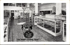 Interior Western Ranchman Outfitters Cheyenne Wyoming Postcard - Bild 1 von 2