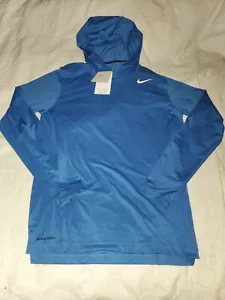 Nike Hoodie Herren mittelblau Pullover langarm leicht Dri Fit - Bild 1 von 4