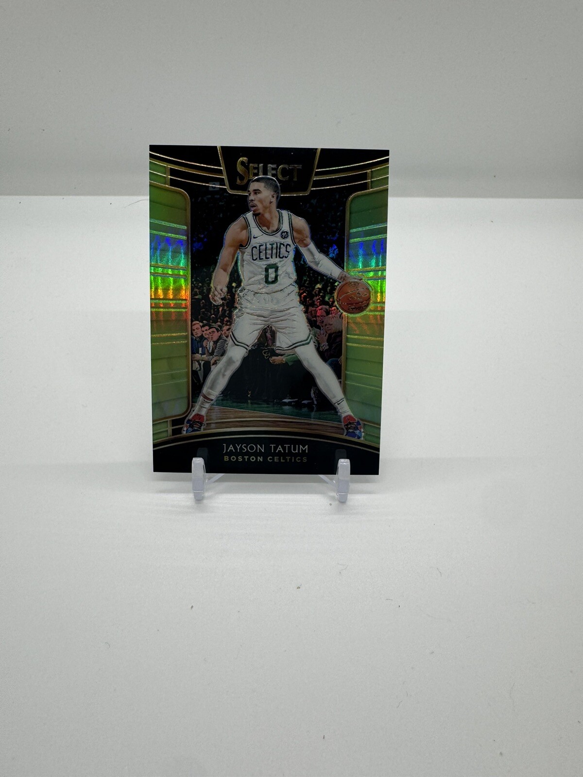 🔥⚪️ 2018-19 Jayson Tatum Select  Concourse Neon Green Prizm Celtics #d /75 🟢🔥